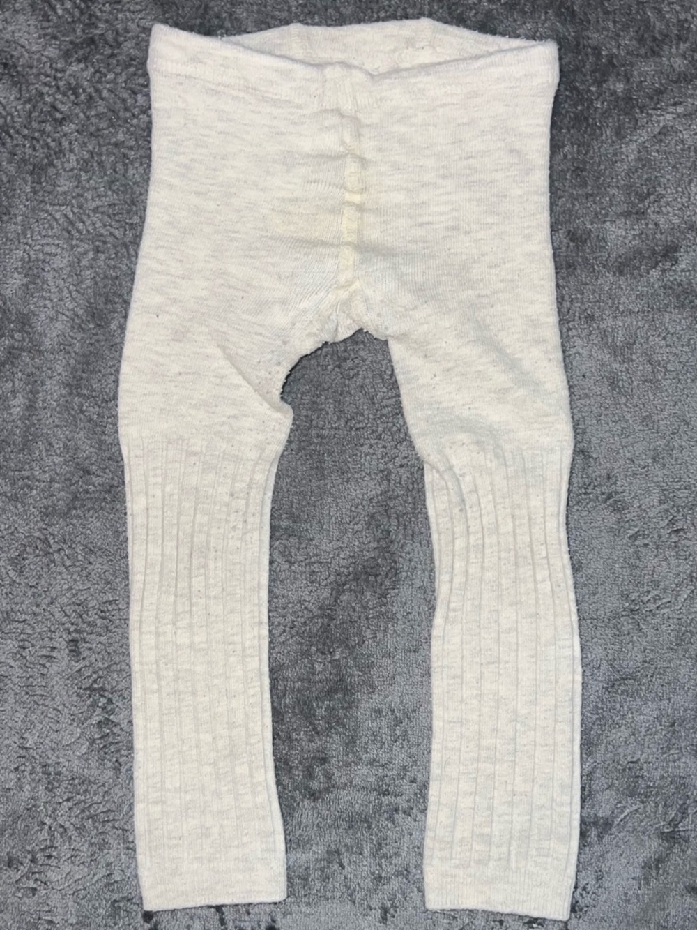 OshKosh B'gosh Light Gray Ribbed Knit Leggings